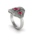 Ruby Art Deco Geometric Engagement Ring - Haven No. 12 image 3