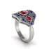 Ruby Art Deco Geometric Engagement Ring - Haven No. 72 image 3
