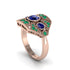 Sapphire Art Deco Geometric Engagement Ring - Haven No. 29 image 3