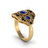 Sapphire Art Deco Geometric Engagement Ring - Haven No. 43 image 3