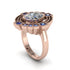 Diamond Art Deco Halo Fashion Ring - Gracelynn No. 62 image 2