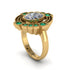 Diamond Art Deco Halo Fashion Ring - Gracelynn No. 16 image 2