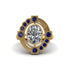 Diamond Art Deco Halo Fashion Ring - Gracelynn No. 61 image 3