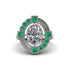 Diamond Art Deco Halo Fashion Ring - Gracelynn No. 18 image 3