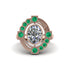 Diamond Art Deco Halo Fashion Ring - Gracelynn No. 17 image 3