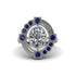 Diamond Art Deco Halo Fashion Ring - Gracelynn No. 63 image 3