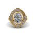 Diamond Art Deco Halo Fashion Ring - Gracelynn No. 1 image 3