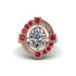 Diamond Art Deco Halo Fashion Ring - Gracelynn No. 47 image 3