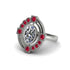 Diamond Art Deco Halo Fashion Ring - Gracelynn No. 48 image 1