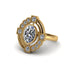 Diamond Art Deco Halo Fashion Ring - Gracelynn No. 1 image 1
