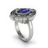 Sapphire Art Deco Halo Fashion Ring - Gracelynn No. 15 image 2