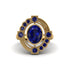 Sapphire Art Deco Halo Fashion Ring - Gracelynn No. 73 image 3