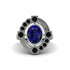Sapphire Art Deco Halo Fashion Ring - Gracelynn No. 45 image 3