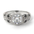 Art Deco Diamond Leaves Engagement Rings - Thalia No. 33 image 2