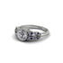 Art Deco Diamond Leaves Engagement Rings - Thalia No. 63 image 2