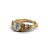 Art Deco Diamond Leaves Engagement Rings - Thalia No. 61 image 2