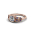 Art Deco Diamond Leaves Engagement Rings - Thalia No. 62 image 2