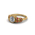 Art Deco Diamond Leaves Engagement Rings - Thalia No. 46 image 2