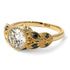 Art Deco Diamond Leaves Engagement Rings - Thalia No. 31 image 3