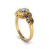 Art Deco Diamond Leaves Engagement Rings - Thalia No. 61 image 1