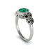 Art Deco Emerald Leaves Engagement Rings - Thalia No. 36 image 1