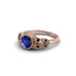 Art Deco Sapphire Leaves Engagement Rings - Thalia No. 44 image 2