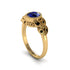 Art Deco Sapphire Leaves Engagement Rings - Thalia No. 43 image 1
