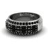 Baguette Black Diamond Eternity Wedding Band - Billy No. 39 image 2