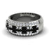 Baguette Black Diamond Eternity Wedding Band - Billy No. 9 image 2