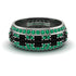 Baguette Black Diamond Eternity Wedding Band - Billy No. 24 image 1