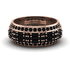 Baguette Black Diamond Eternity Wedding Band - Billy No. 38 image 1