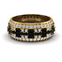 Baguette Black Diamond Eternity Wedding Band - Billy No. 7 image 1