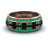 Baguette Black Diamond Eternity Wedding Band - Billy No. 23 image 1