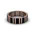 Baguette Black Diamond Eternity Wedding Band - Keegan No. 8 image 3