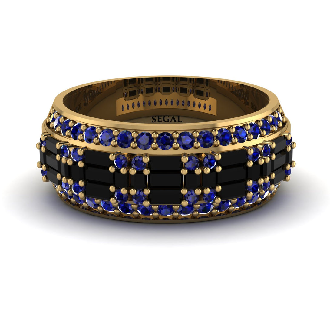 Baguette Black Diamond Eternity Wedding Band - Billy No. 67