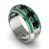 Baguette Black Diamond Eternity Wedding Band - Billy No. 24 image 3
