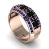 Baguette Black Diamond Eternity Wedding Band - Billy No. 68 image 3