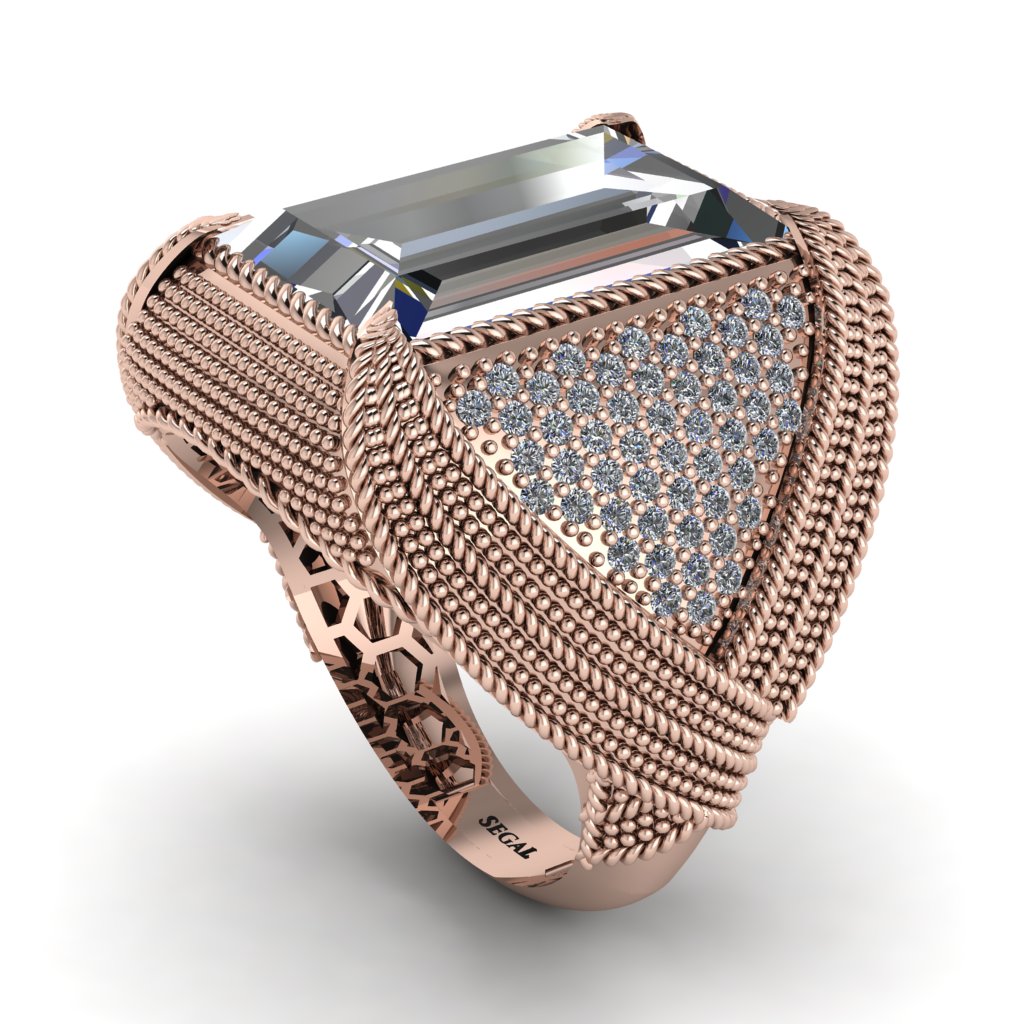 Baguette Diamond Majestic Men's Fashion Ring - Flynn No. 2
