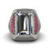 Baguette Diamond Majestic Men's Fashion Ring - Flynn No. 48 image 2
