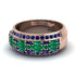 Baguette Emerald Eternity Wedding Band - Billy No. 65 image 2