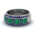 Baguette Emerald Eternity Wedding Band - Billy No. 66 image 2