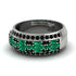 Baguette Emerald Eternity Wedding Band - Billy No. 36 image 2