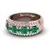 Baguette Emerald Eternity Wedding Band - Billy No. 5 image 2