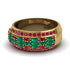 Baguette Emerald Eternity Wedding Band - Billy No. 49 image 2