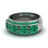 Baguette Emerald Eternity Wedding Band - Billy No. 21 image 2