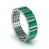Baguette Emerald Eternity Wedding Band - Keegan No. 6 image 2