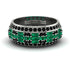 Baguette Emerald Eternity Wedding Band - Billy No. 36 image 1