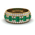 Baguette Emerald Eternity Wedding Band - Billy No. 4 image 1