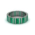 Baguette Emerald Eternity Wedding Band - Keegan No. 6 image 3
