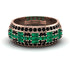 Baguette Emerald Eternity Wedding Band - Billy No. 35 image 1